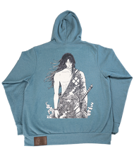 Load image into Gallery viewer, Benevolence Broken - Deep-Teal Fleece Hoodie