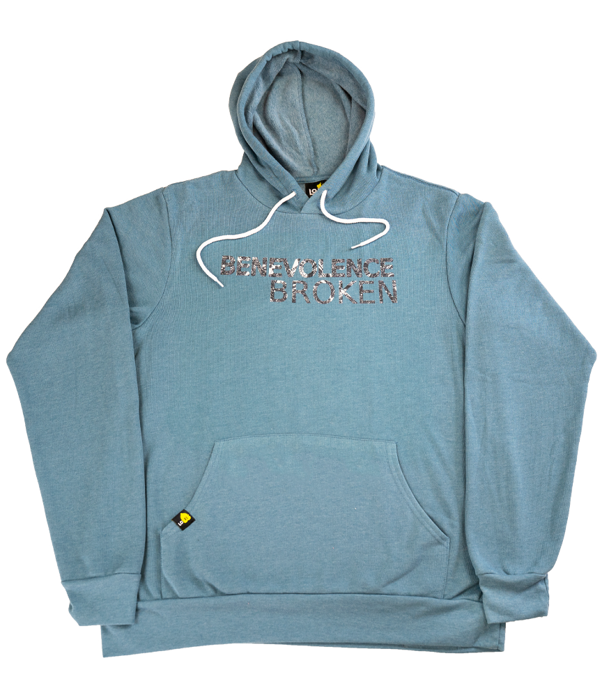 Benevolence Broken - Deep-Teal Fleece Hoodie