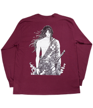 Load image into Gallery viewer, Benevolence Broken - Maroon Long-Sleeve Shirt