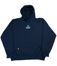 Load image into Gallery viewer, BOX LOGO - Navy/Teal - Embroidered Hoodie