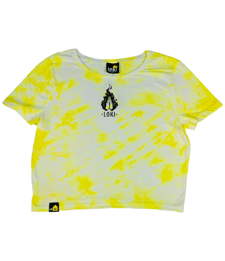 Pray Logo - Crop-Top - The Daffodil Dye