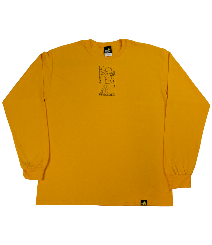 Under Pressure - Gold - Long Sleeve Shirt