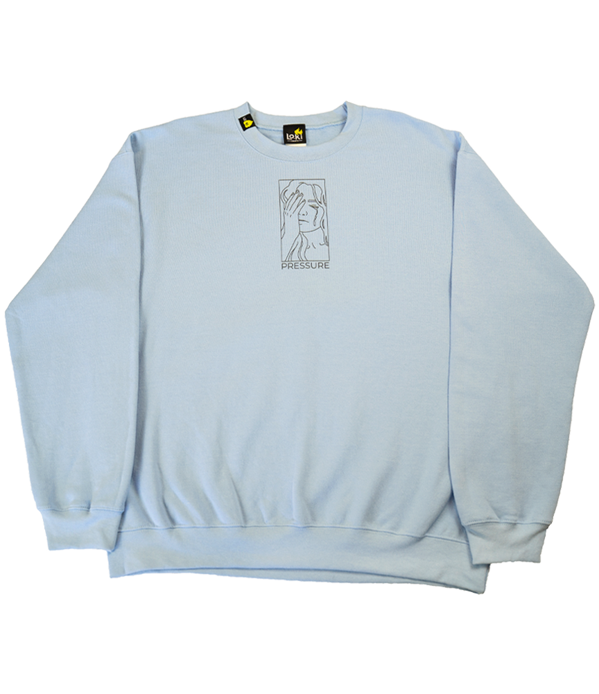 Under Pressure - Light Blue - Crewneck Sweatshirt