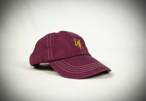 Wine Hand-Dyed - Jagged Logo - Dad Hat