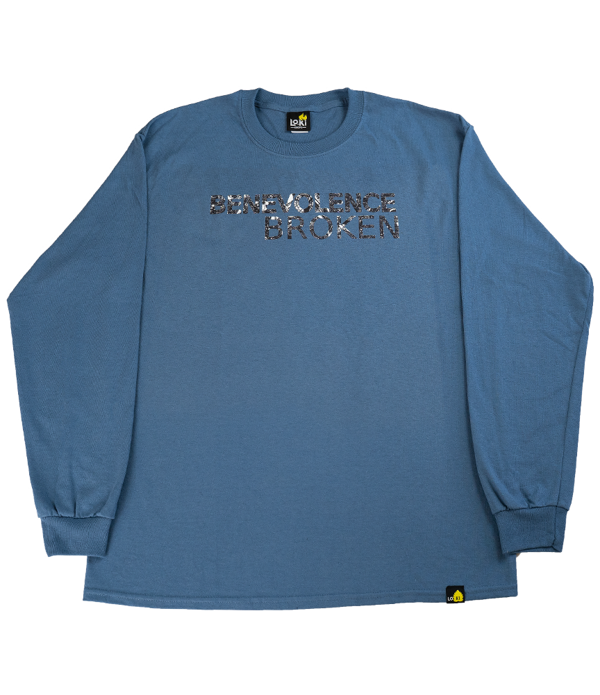 Benevolence Broken - Indigo Long-Sleeve Shirt