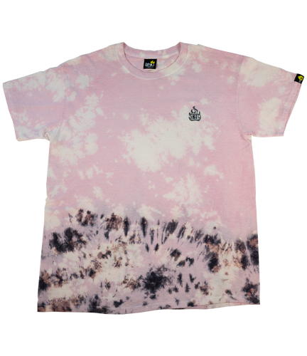 Black Rose Pedal - Hand-Dyed Shirt - Revamp Logo Silver