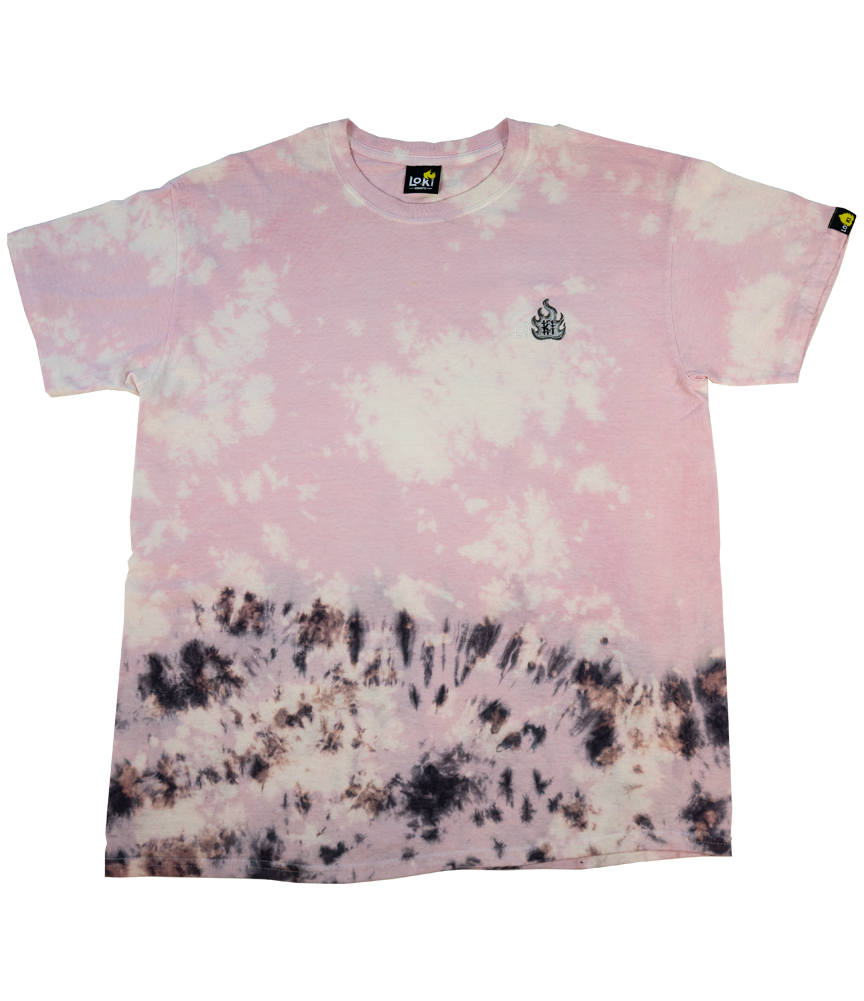 Black Rose Pedal - Hand-Dyed Shirt - Revamp Logo Silver