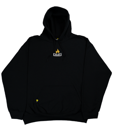 BOX LOGO - Black/Gold  - Embroidered Hoodie