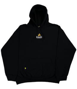 BOX LOGO - Black/Gold  - Embroidered Hoodie