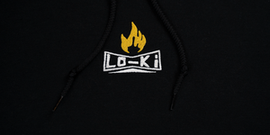 BOX LOGO - Black/Gold  - Embroidered Hoodie