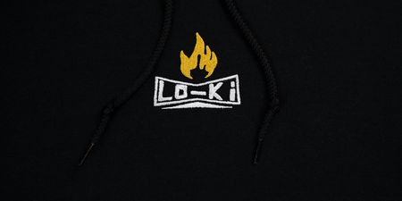 BOX LOGO - Black/Gold  - Embroidered Hoodie