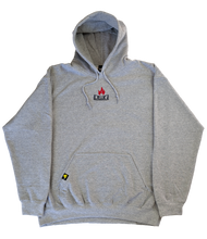 Load image into Gallery viewer, BOX LOGO - Grey/Deep-Red - Embroidered Hoodie