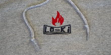 Load image into Gallery viewer, BOX LOGO - Grey/Deep-Red - Embroidered Hoodie