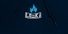 Load image into Gallery viewer, BOX LOGO - Navy/Teal - Embroidered Hoodie